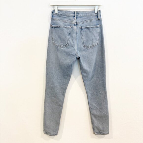 Agolde Denim Nico High Rise Slim Fit Jeans Button Fly Cliffside Blue Casual 26 - Picture 9 of 10